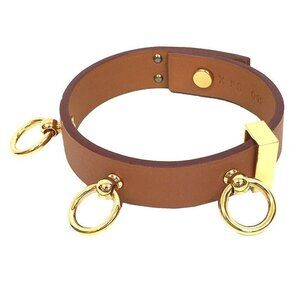 Hermes Leather Bracelet Mini Dog Annaud T2 Aq8113